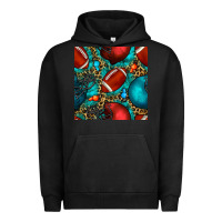Pigment Black american football helmet with leopard and gemstone Urban Hoodie - BundleAndBundleShop