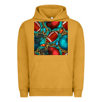 Pigment Peanut Butter american football helmet with leopard and gemstone Urban Hoodie - BundleAndBundleShop