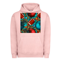 Pigment Salmon american football helmet with leopard and gemstone Urban Hoodie - BundleAndBundleShop