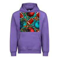 Tulip american football helmet with leopard and gemstone Urban Hoodie - BundleAndBundleShop