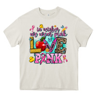 Cream in october we wear pink love pink Heavy Core Tee - AdoDesignShop