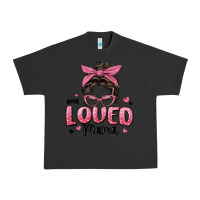 Pigment Black one loved mama messy bun Urban Heavy Tee - MaliasSmallBusiness