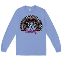 Colony Blue racing checkered rainbow Long Sleeve Tee - JahusDesignShop