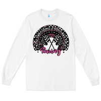 White racing checkered rainbow Long Sleeve Tee - JahusDesignShop