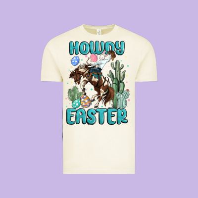 Howdy Easter Vintage Tee Designed By Maliassmallbusiness