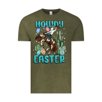 Vintage Olive howdy easter Vintage Tee - MaliasSmallBusiness