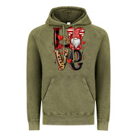 Vintage Olive love gnome Vintage Hoodie - MaliasSmallBusiness