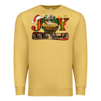 Antique Gold joy to the world Premium Sweatshirt - CowGirlArtShop