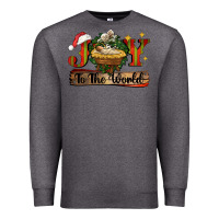 Charcoal Heather joy to the world Premium Sweatshirt - CowGirlArtShop