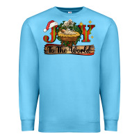 Ocean Blue joy to the world Premium Sweatshirt - CowGirlArtShop