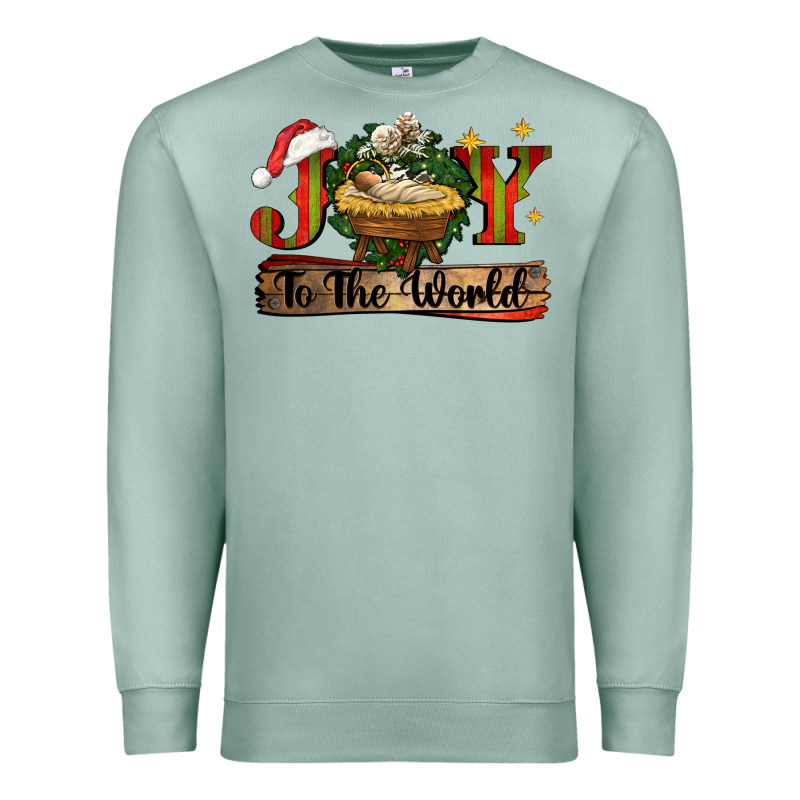 Joy To The World Premium Sweatshirt by CowGirlArtShop | Teevron