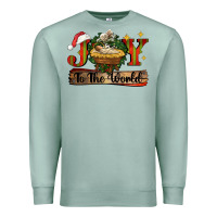 Seafoam joy to the world Premium Sweatshirt - CowGirlArtShop