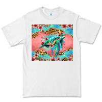 White floral turtle Premium Tee - Jasminsmagicworld
