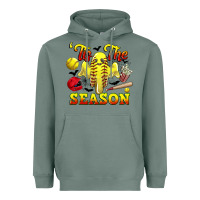 Sage tis the season softball halloween Heavyweight Hoodie - CowGirlArtShop