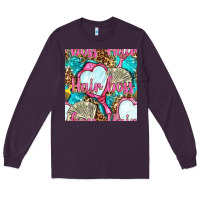 Hair Boss And Hand Mirror With Money And Leopard Seamless Pattern Bbs Long Sleeve Tee | Teevron