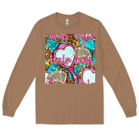 Toasted Coconut hair boss and hand mirror with money and leopard seamless pattern bbs Long Sleeve Tee - BundleAndBundleShop