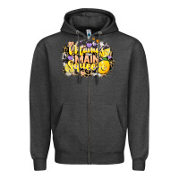 Charcoal Heather Mama's main squeeze Zipper Hoodie - NancyCooperArtShop