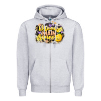 Heather Grey Mama's main squeeze Zipper Hoodie - NancyCooperArtShop
