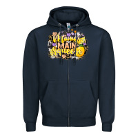 Navy Mama's main squeeze Zipper Hoodie - NancyCooperArtShop