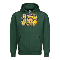 Sports Green Mama's main squeeze Zipper Hoodie - NancyCooperArtShop