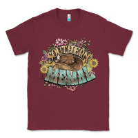 Burgundy southern memal western flowers Classic Tee - NancyCooperArtShop