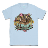 Dusty Blue southern memal western flowers Classic Tee - NancyCooperArtShop
