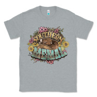 Heather Grey southern memal western flowers Classic Tee - NancyCooperArtShop