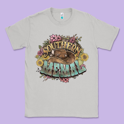 Southern Memal Western Flowers Classic Tee Designed By Nancycooperartshop