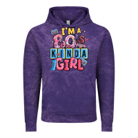 Cloud Purple i'm a 80's kinda girl Vintage Hoodie - MaliasSmallBusiness