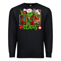 Black lpn licensed practical claus Premium Sweatshirt - CowGirlArtShop