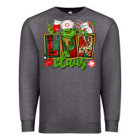 Charcoal Heather lpn licensed practical claus Premium Sweatshirt - CowGirlArtShop