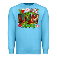 Ocean Blue lpn licensed practical claus Premium Sweatshirt - CowGirlArtShop