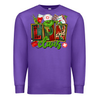 Purple lpn licensed practical claus Premium Sweatshirt - CowGirlArtShop