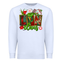 White lpn licensed practical claus Premium Sweatshirt - CowGirlArtShop