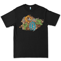 Black horseshoe leopard gemstone cactus patch Premium Tee - AdoDesignShop