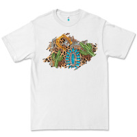 White horseshoe leopard gemstone cactus patch Premium Tee - AdoDesignShop