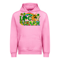 Fuchsia Pink lucky charm Urban Hoodie - FaDigitalArtStudio