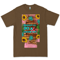 Cacao raised 90's country guitar cactus sunflower's 12 oz can cooler  (slim) Premium Tee - Artiststas