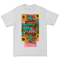 Dove Grey raised 90's country guitar cactus sunflower's 12 oz can cooler  (slim) Premium Tee - Artiststas