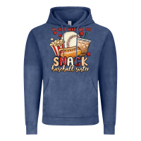 Vintage Denim i'm just here for the snack baseball sister Vintage Hoodie - MaliasSmallBusiness