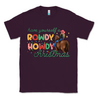 Plum have yourself a rowdy howdy christmas Classic Tee - MaliasSmallBusiness