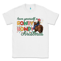 White have yourself a rowdy howdy christmas Classic Tee - MaliasSmallBusiness