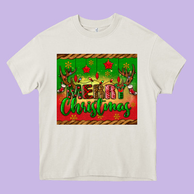 Merry Christmas Tumbler Heavy Core Tee Designed By Bundleandbundleshop