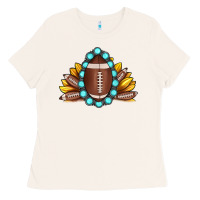 Bone football gemstone sunflower Ladies Tee - JahusDesignShop