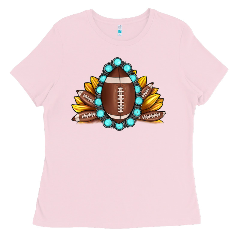 Football Gemstone Sunflower Ladies Tee by JahusDesignShop | Teevron