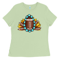 Matcha football gemstone sunflower Ladies Tee - JahusDesignShop