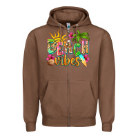 Chestnut Beach vibes Zipper Hoodie - NancyCooperArtShop