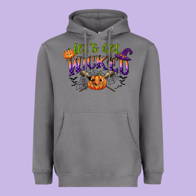 Lets Get Wicked Heavyweight Hoodie Designed By Cowgirlartshop