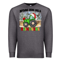 Charcoal Heather nothing runs like a reindeere Premium Sweatshirt - CowGirlArtShop