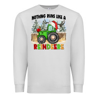 Dove Grey nothing runs like a reindeere Premium Sweatshirt - CowGirlArtShop